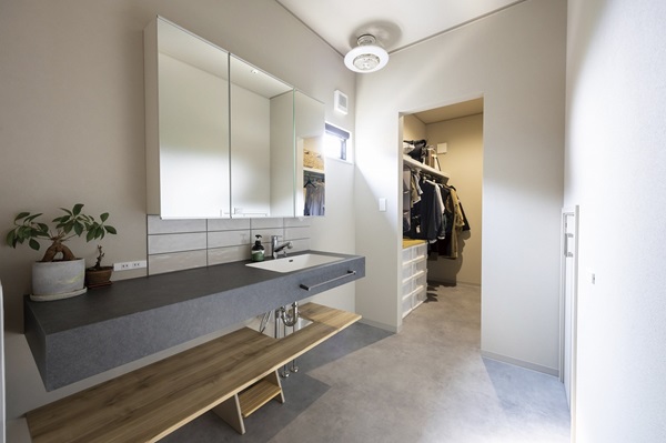 ランドリールームの施工事例1